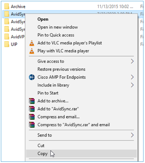 Avidsync Client Update