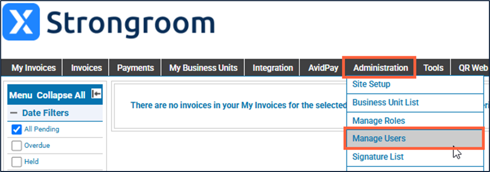 AvidStrongroom: Adding Users and Roles