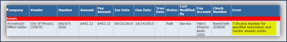 AvidStrongroom: Troubleshooting Duplicate Invoices
