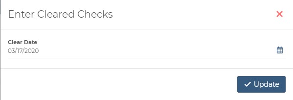 AvidAscend: Accounts Payable - Cleared Checks