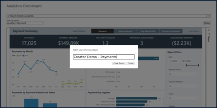 AvidAnalytics: Creating Custom Report Dashboards