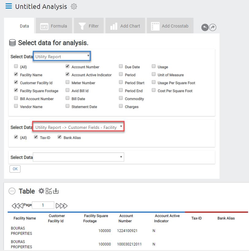 AvidUtility: Creating an Analysis