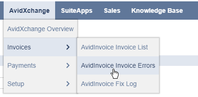 Avid For NetSuite Classic: Creating Bills from AvidInvoice